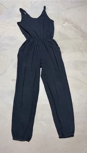 Aerie charcoal gray Sleeveless Jumpsuit with Elastic Waist medium thumbnail 1