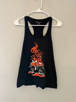 Orangetheory 2025 Hell Week Womens Medium Black Racerback Workout Tank thumbnail 3