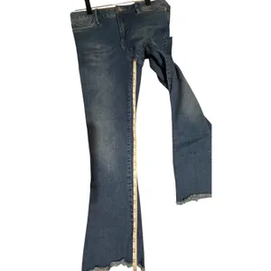 Free‎ People Mid Rise Raw Hem Flare Jeans Medium Wash Blue W28 61855-16515125 thumbnail 6