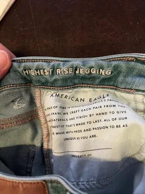 American Eagle Outfitters Highest Rise Jegging Jeans Womens 8 Med Wash Stretch thumbnail 9
