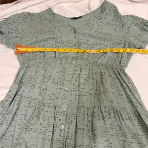 Elegant Green Mini Dress Runs Small thumbnail 5
