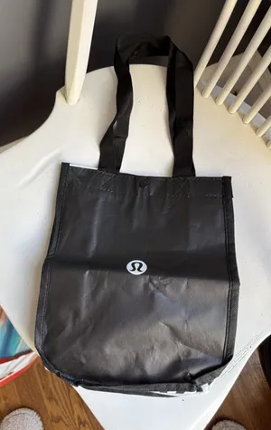 Lululemon Black Reusable Tote Bag thumbnail 1