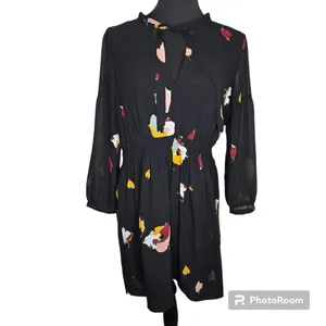 Madewell‎ Tie-Neck Floral Dress thumbnail 2