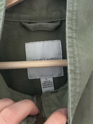 Vintage America green jacket Size L thumbnail 3