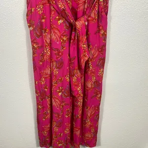 Free People Vibrant Pink Floral Jumpsuit Size 2 100% Viscose thumbnail 7