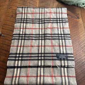Burberry 100% cashmere vintage scarf - Burberry nova check gray scarf thumbnail 1