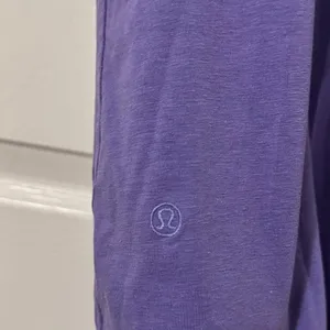 Lululemon Classic Fit Cotton Blend Scoop Dress Size 4 Purple Linen Tank Shirt thumbnail 7