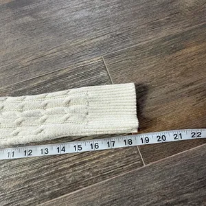 Y2K cable knit cotton sweater St. John's Bay cream cable knit sweater in size M No noticeable flaws, super soft and a fall staple!! Ptp 14.5 Waist 13” Inseam 18.5” Length 25” Material is stretchy #cableknit #cozy #Cotton #Sweaters#Fall thumbnail 6