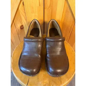 Boc Born Concept Shoes Womens 10M Slip On Clogs Mule Brown Animal Print thumbnail 2