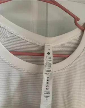 White Lululemon Swiftly Short Sleeve thumbnail 3