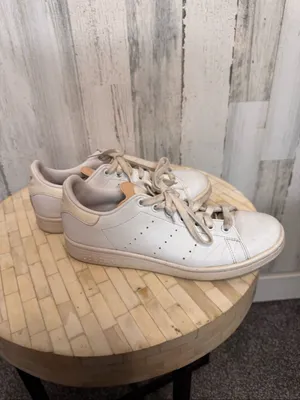 Adidas Stan Smith Primegreen White Beige Sneakers Womens Size 8.5 H03122 Shoes thumbnail 3