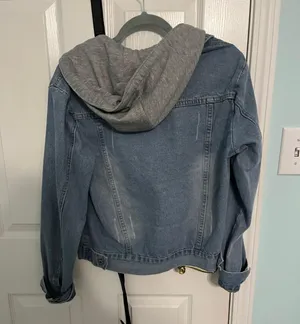 Amazon Hooded Jean Jacket thumbnail 2