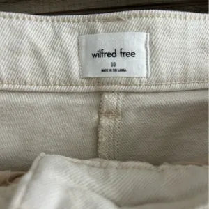 Aritzia Wilfred Free Modern Cargo Pant Birch Off White Cream 10 NWOT thumbnail 8