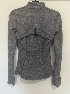 Lululemon Define Jacket Heathered Black Luon Size 4 thumbnail 9