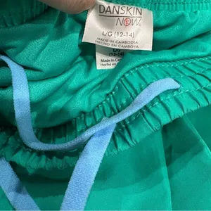 Danskin Women's Athletic Running Shorts Teal Coral Large thumbnail 4