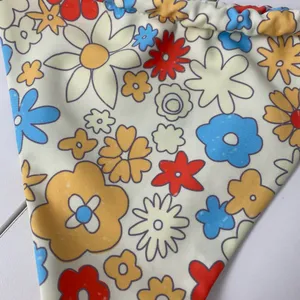 Aurelle Swim Capri Blue Floral Bikini Yellow thumbnail 12