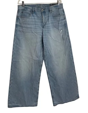 American Eagle‎ Dreamy Drape Ultra Wide Leg NWT 10L thumbnail 1