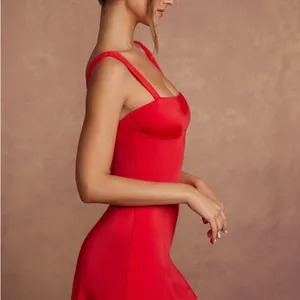 Oh Polly Red Mini Bodycon Dress thumbnail 4