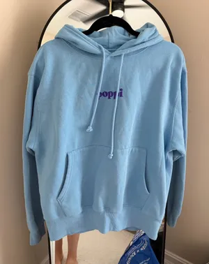 Poppi Future of Soda Blue Hooded Sweatshirt thumbnail 1