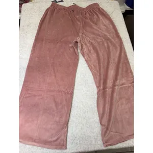 Universal Thread Womens High Rise Velour‎ Wide Leg Pants Mauve Pink 1X NWT thumbnail 5