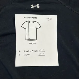 Under Armour Women's Black V-Neck Short Sleeve T-Shirt Size L‎ thumbnail 7