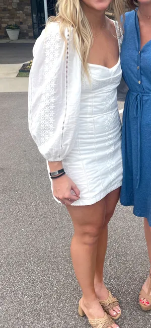 Hello Molly White Eyelet Dress thumbnail 3