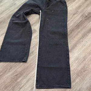 Edikted Ayla Low Rise Wide Leg Carpenter Jeans black wide leg medium thumbnail 6