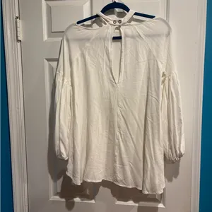 Free People Drift Away white tunic boho dress or tunic sz XS or S thumbnail 5