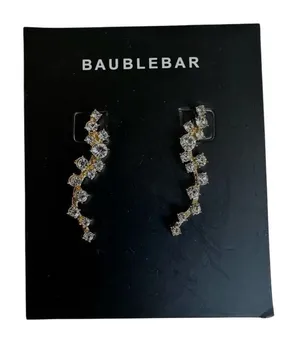 ✨ BaubleBar “Farah” Crystal Ear Crawler Earrings thumbnail 1