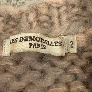 Mes Demoiselles chunky Mohair Blend Sweater V-Neck size Medium oversized thumbnail 8