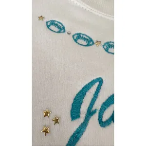 Vintage 90s Jacksonville Jaguars embroidered Logo Sweatshirt Large Made In USA thumbnail 9