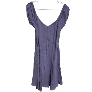 Reformation Hummingbird Crepe Mini Dress Lavender Purple Puff Sleeve Size 8‎ thumbnail 3