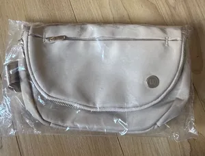 Wilson Cream Crossbody Waist Bag - Minimal Zip Design thumbnail 1