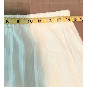 Mable Mischa Crochet Lace White Tired Ruffle Maxi Skirt Coastal Cowgirl Boho M thumbnail 15