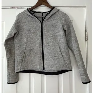 Lululemon Scuba Full Zip Hoodie Grey‎ Space Dye Heathered Jacket Womens 4 thumbnail 1