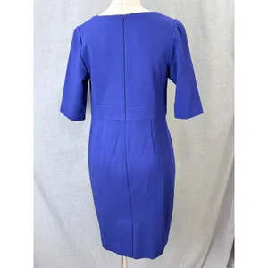 Trina Turk Romanova Cobalt Blue Cutout Sheath Dress‎ Size 14 Office Wear thumbnail 4