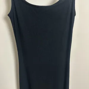 SKIMS Ribbed Long Slipdress in Onyx Black Size Medium thumbnail 7