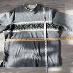 VTG Bobbie Brooks Charcoal Gray Crew Neck Winter Knit Sweater Ladies Size XL thumbnail 7