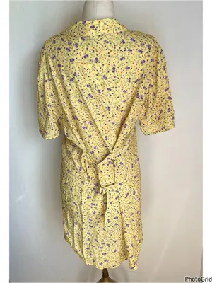 Favorite Daughter The Drew Yellow Floral Shirt Dress Small New Tags thumbnail 3