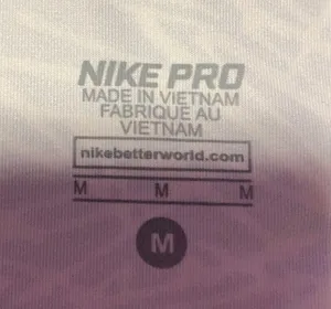 Black and White Zebra Print Nike Pro Shirts thumbnail 5