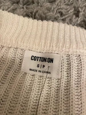 Cotton On White Crop Top Sweater thumbnail 7