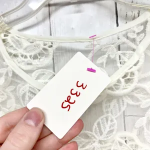 Unbranded Floral Lace Sheer Mesh Top‎ Womens Size M White Boho Rose Crochet thumbnail 5