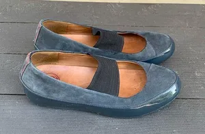 FitFlop Black Leather and Suede Mary Jane Shoes Size 37.5 thumbnail 1