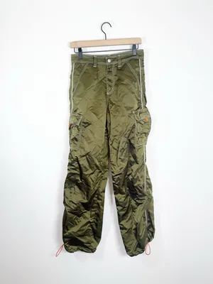 UNIF HTTP Pant Olive Green Baggy Streetwear Size 25 thumbnail 4