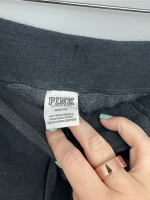 Victoria's Secret PINK embroidered floral Lace-Up Jogger Leggings med thumbnail 3
