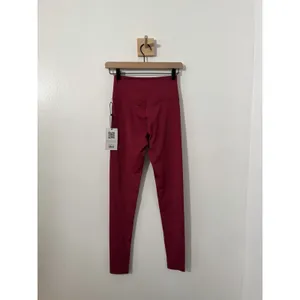 Girlfriend Collective Women’s High Rise Ankle Leggings Burgundy Size S Yoga thumbnail 6