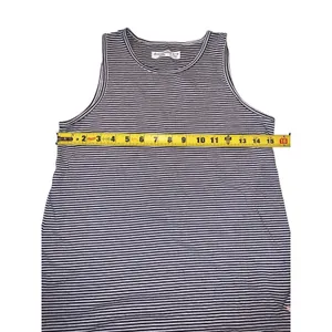 Abercrombie Kids‎ Tank Top Girls 13/14 Blue Striped Lace Trim Keyhole Preppy thumbnail 6