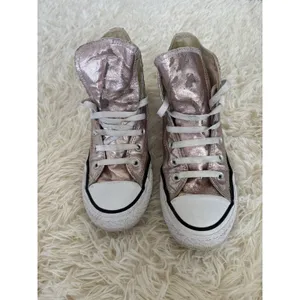Converse Chuck Taylor All Star High Top Rose Gold Metallic Sneakers‎ women 7.5 thumbnail 3