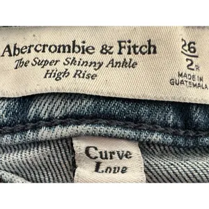 Abercrombie & Fitch Cross Band Waisted Super Skinny Ankle Women's 26 2R thumbnail 14