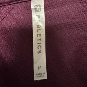 1962 | Fabletics Rose Burnout Full Zip Athletic Workout Jacket Purple Womens‎ M thumbnail 5